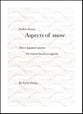 Aspects of Snow SATB choral sheet music cover